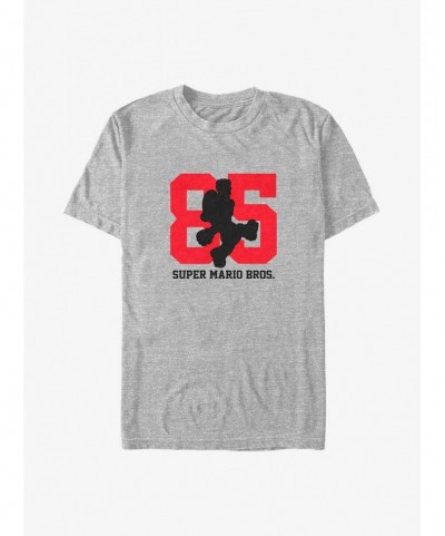 Seasonal Sale Mario Super Bro 85 Mario Silhouette Big & Tall T-Shirt $7.89 T-Shirts